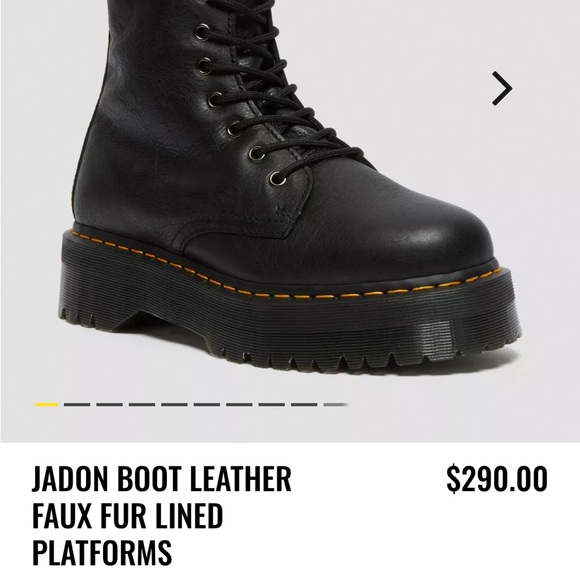 Dr Martens Jadon Faux Fur Lined Boots - Picture 10 of 10